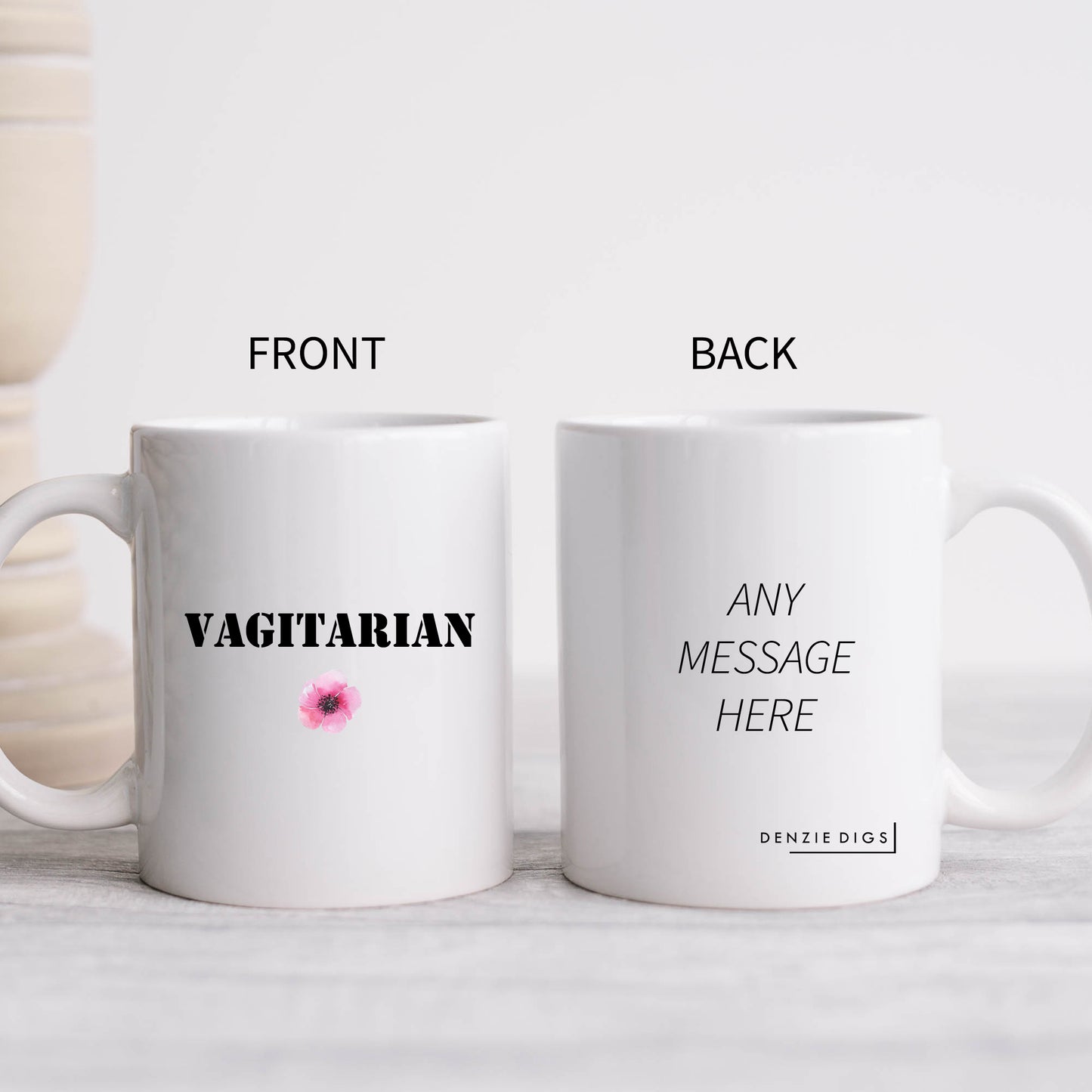 Vagitarian Mug, Funny Offensive Hilarious Rude Personalised Gift Cup