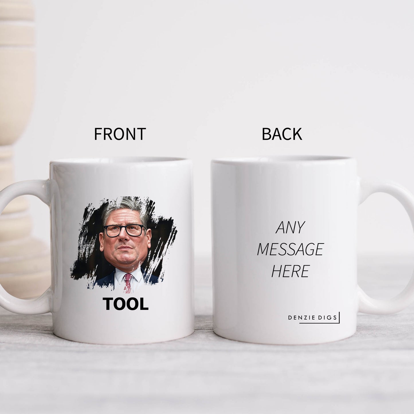 Keir Starmer Tool, Funny Politics, Ceramic Personalised Caricature Political Mug