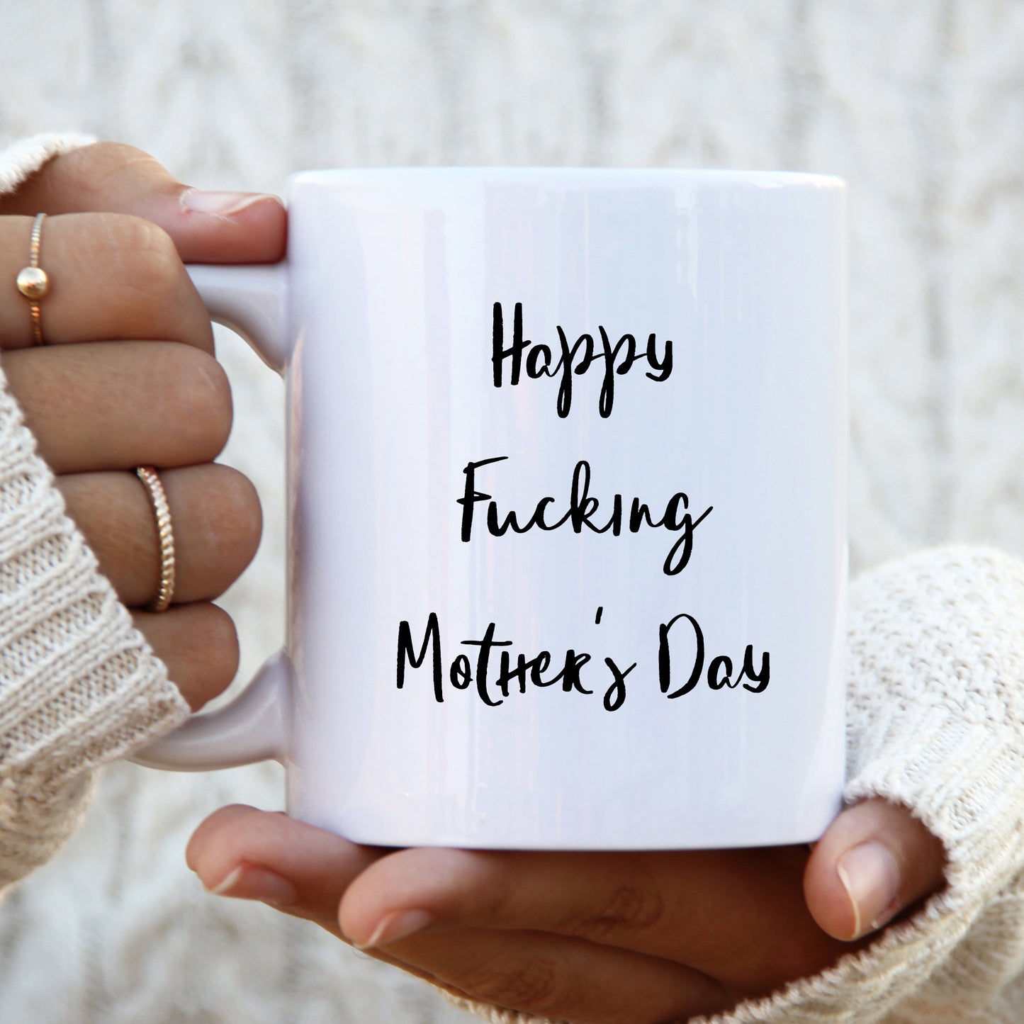 Happy Fucking Mother's Day Mug, Funny Offensive Gift Cup