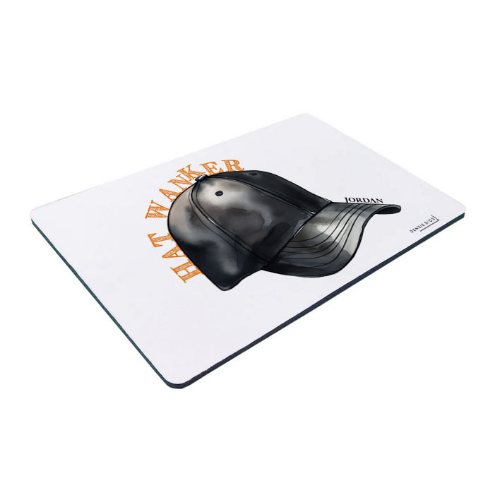 Personalised Custom Mouse Mat, Mouse Pad, Hat Wanker, Funny Cap Joke, Offensive Gift