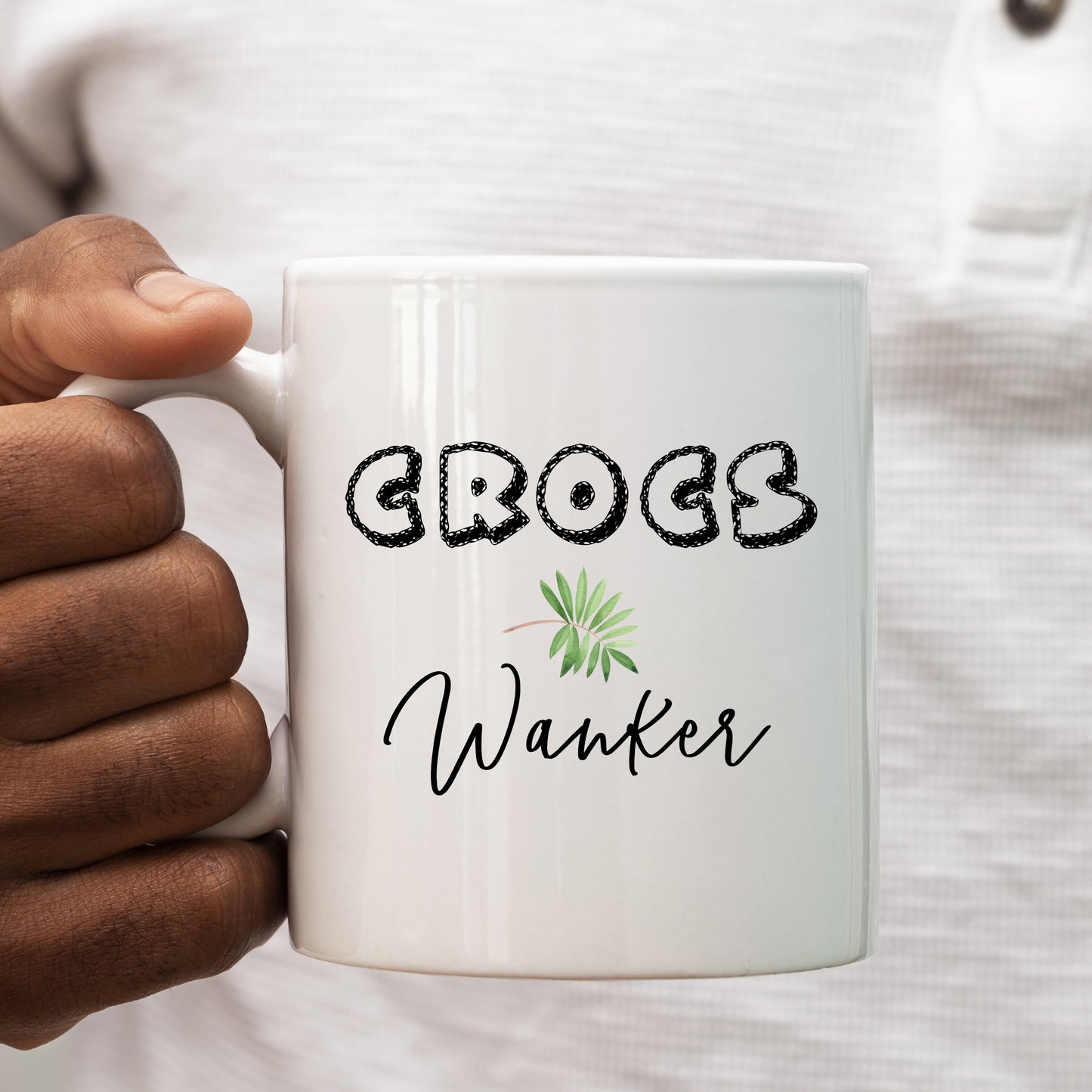 Crocs Wanker Cup, Ceramic Personalised Funny Offensive Joke Mug
