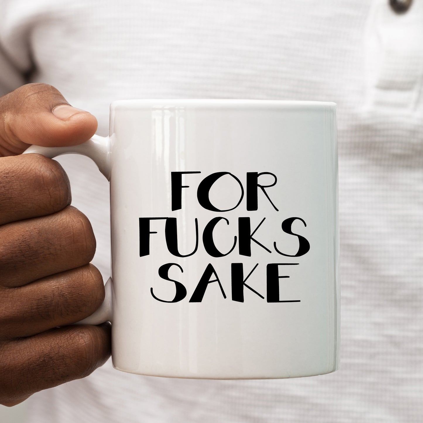 For Fucks Sake Mug, Funny Rude Personalised Gift Cup