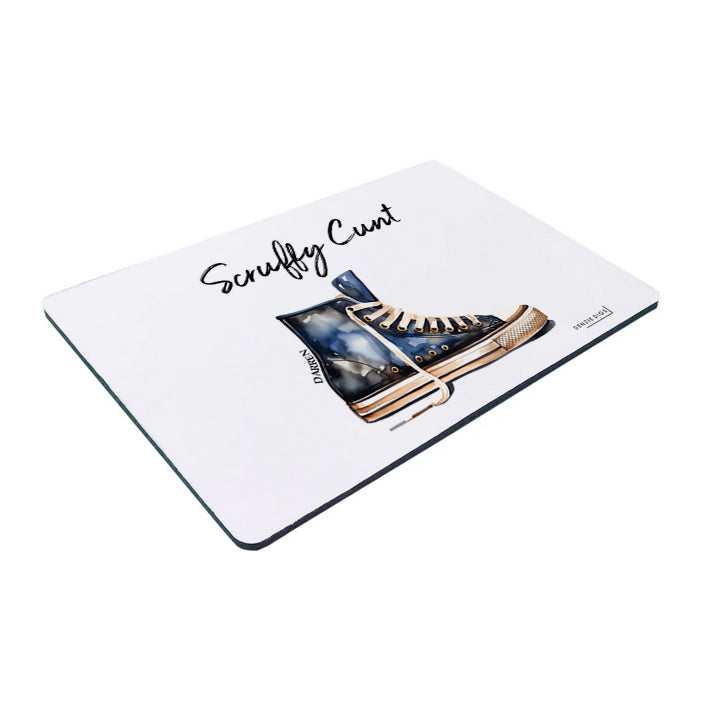 Personalised Custom Mouse Mat, Mouse Pad, Scruffy Cunt, Funny Joke, Offensive Gift