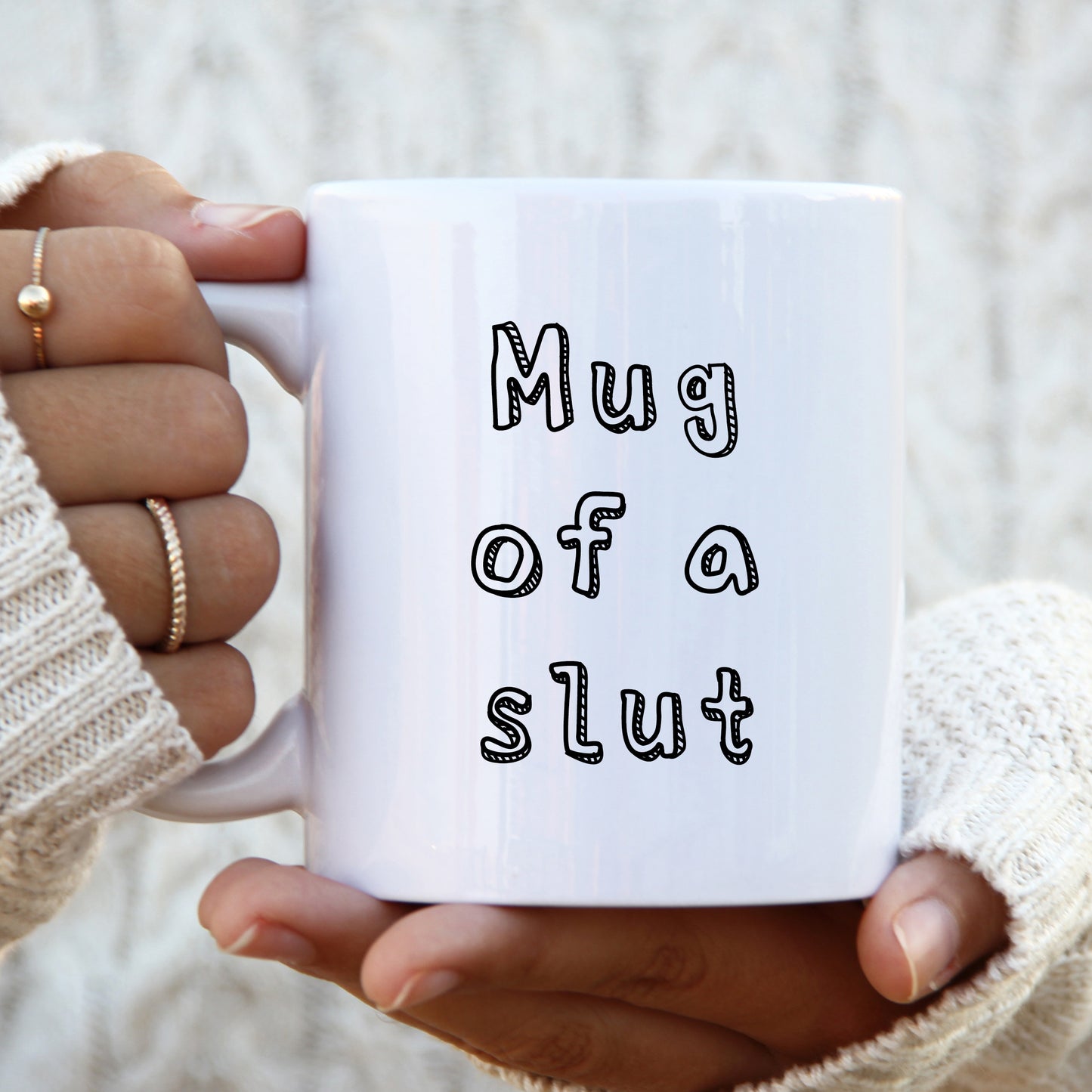 Mug of a Slut, Funny Offensive Hilarious Rude Personalised Gift Cup