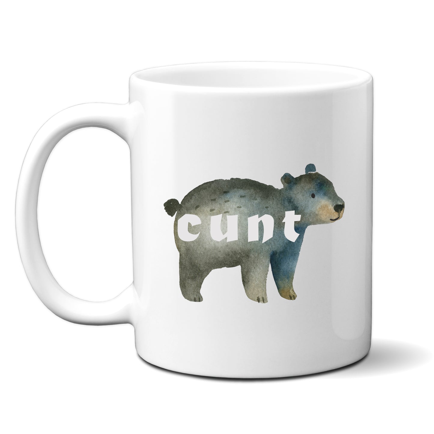 Cunt, Cute Bear Design, Ceramic Personalised Funny Offensive Joke Mug