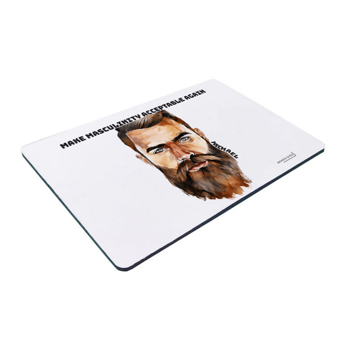 Personalised Custom Mouse Mat, Mouse Pad, Make Masculinity Acceptable Again, Funny Political Joke, Offensive Gift