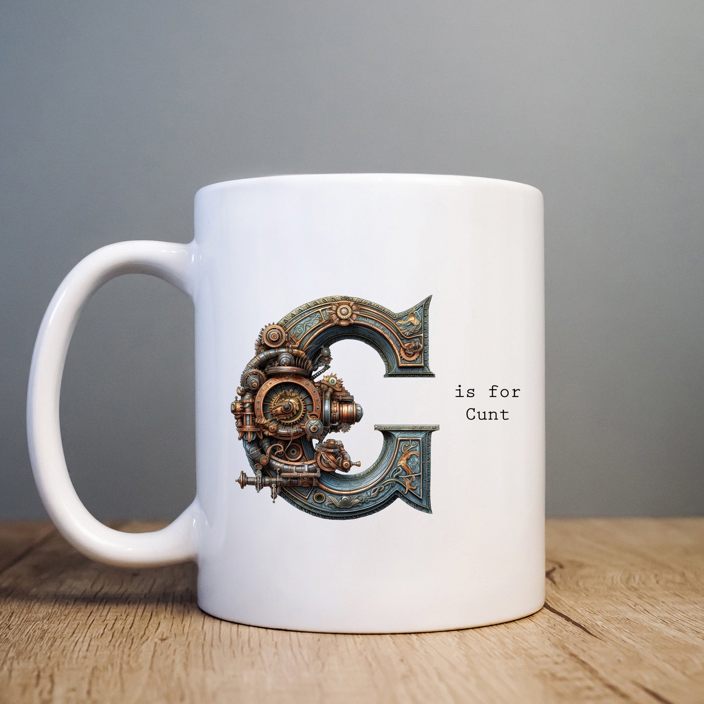 C is for Cunt Mug, Funny Offensive Hilarious Rude Personalised Gift Cup