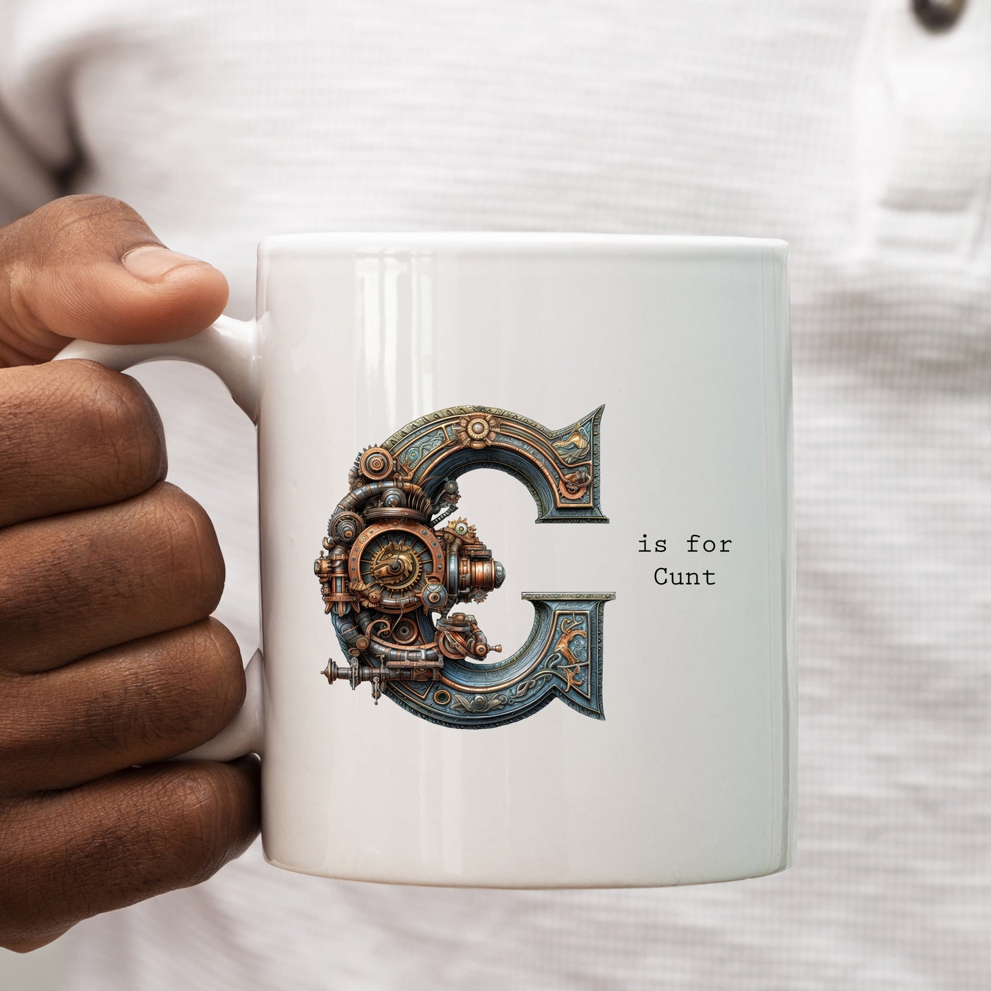 C is for Cunt Mug, Funny Offensive Hilarious Rude Personalised Gift Cup