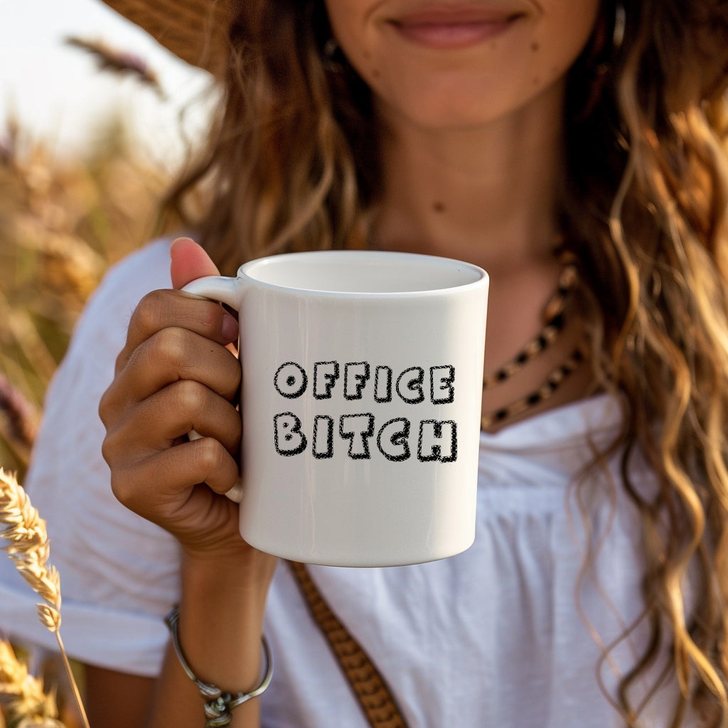 Office Bitch Cup, Ceramic Personalised Funny Offensive Joke Mug