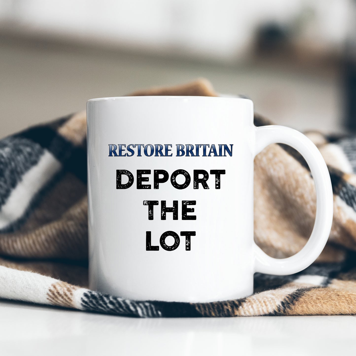 Deport The Lot, Personalised Restore Britain Mug, Funny Political Gift