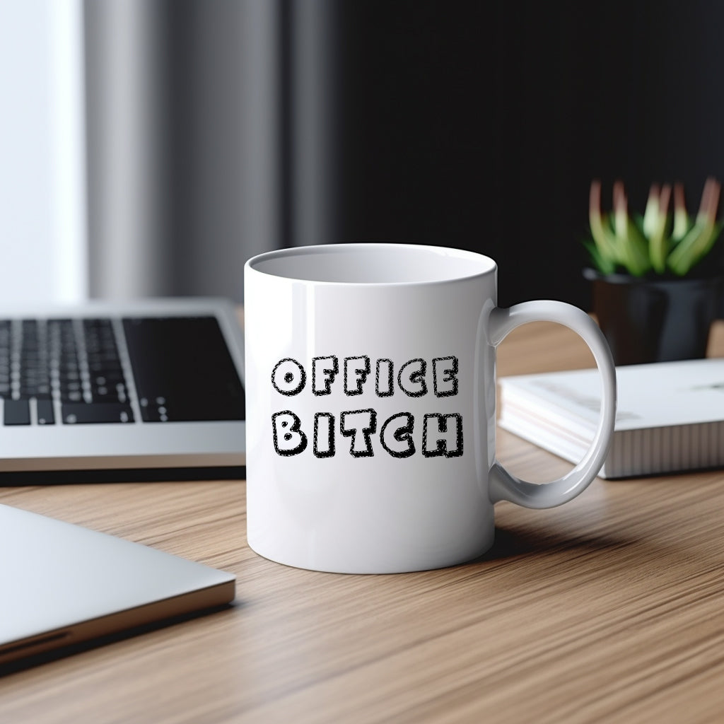 Office Bitch Cup, Ceramic Personalised Funny Offensive Joke Mug