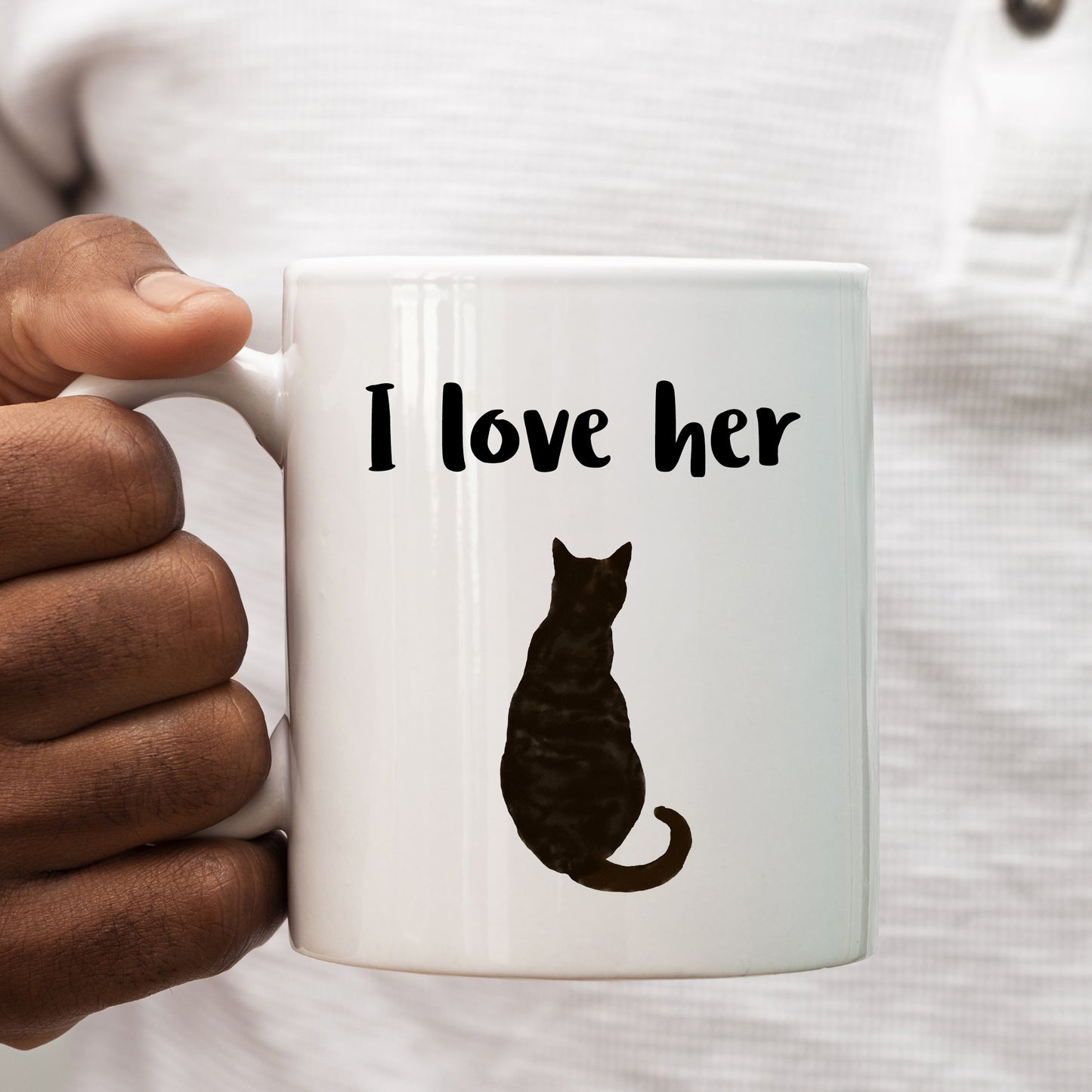 I Love Her Pussy I Love His Cock Matching Cups, Ceramic Personalised Funny Rude Couples Joke Mugs, Pair