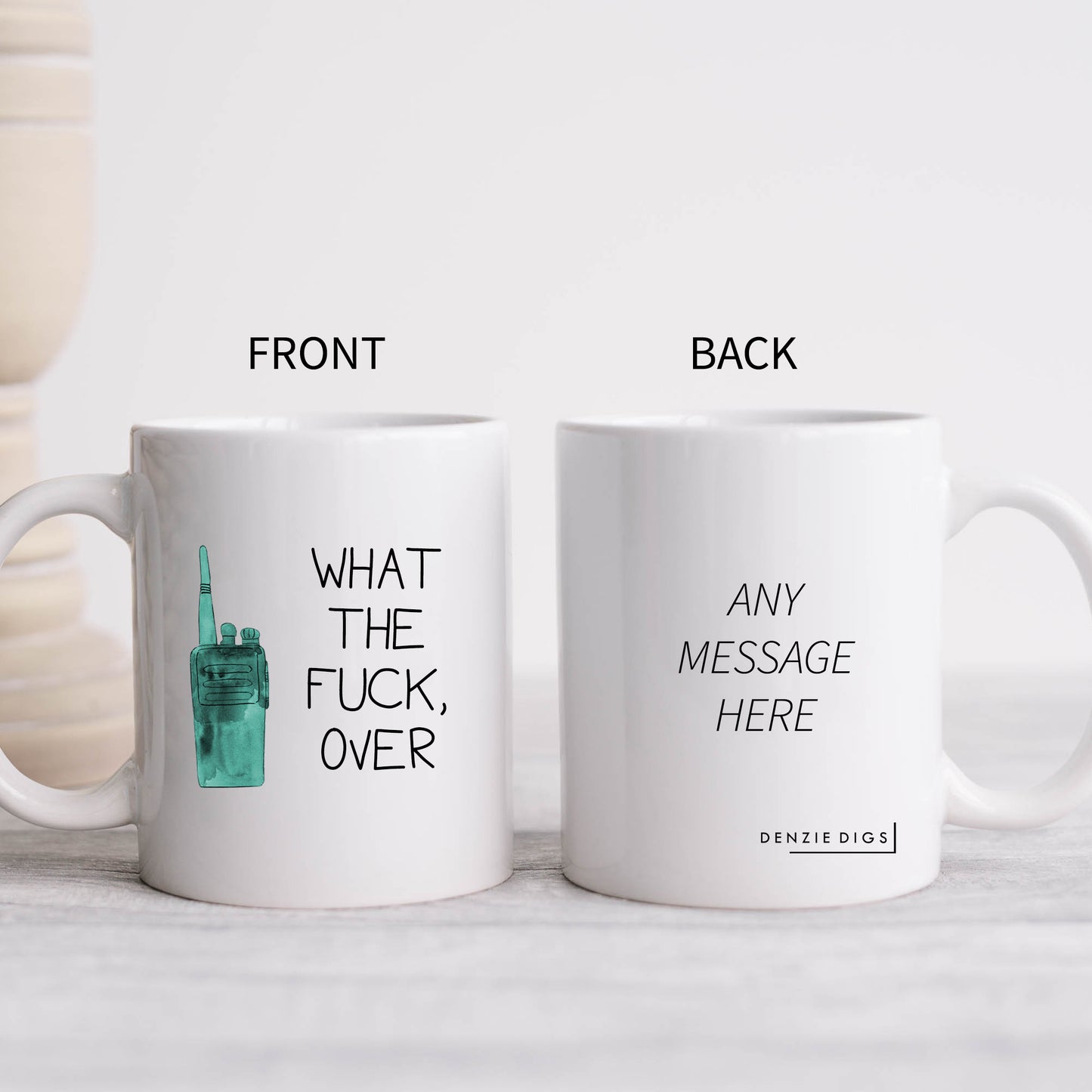 What The Fuck, Over, Personalised Mug, Funny Rude Offensive Gift