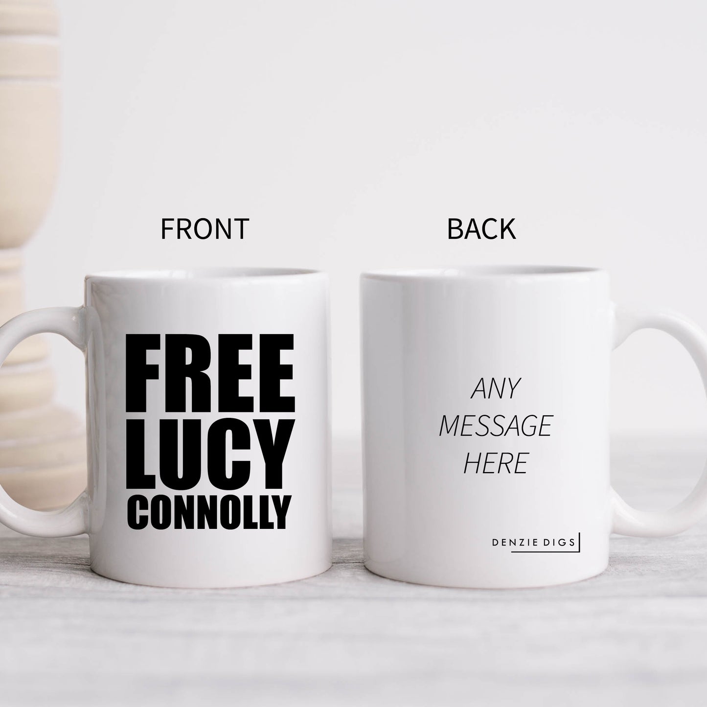 Free Lucy Connolly Political Prisoner Mug, Personalised Cup