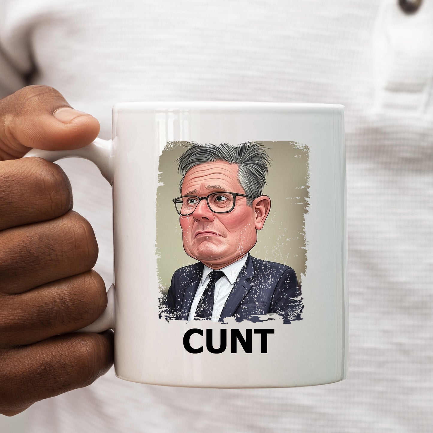 Keir Starmer Cunt, Funny Politics, Ceramic Personalised Cartoon Political Mug