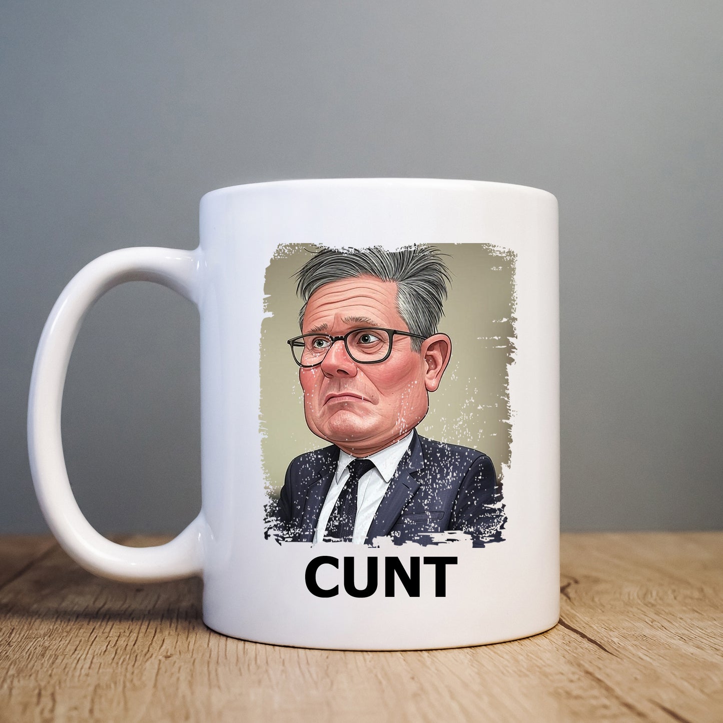 Keir Starmer Cunt, Funny Politics, Ceramic Personalised Cartoon Political Mug