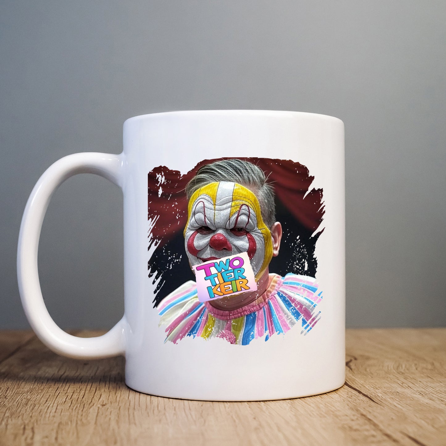 Two Tier Keir Starmer, Funny Politics, Ceramic Personalised Caricature Political Mug