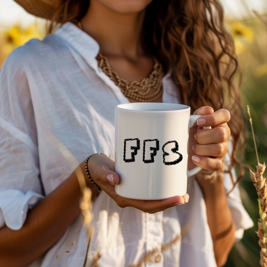 FFS Cup, Ceramic Funny Rude Joke Personalised Mug