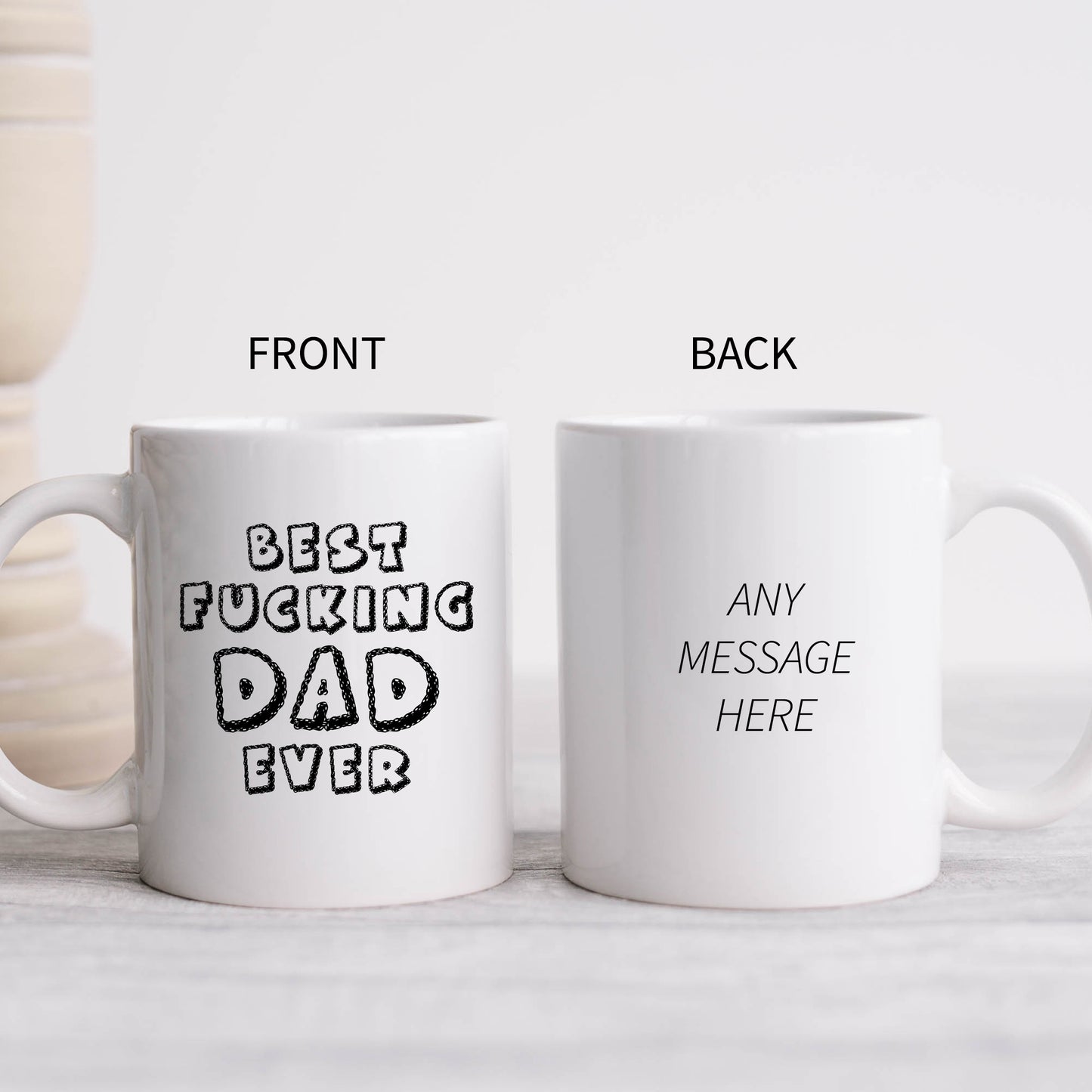 Best Fucking Dad Ever Mug, Funny Offensive Father's Day Birthday Gift Cup