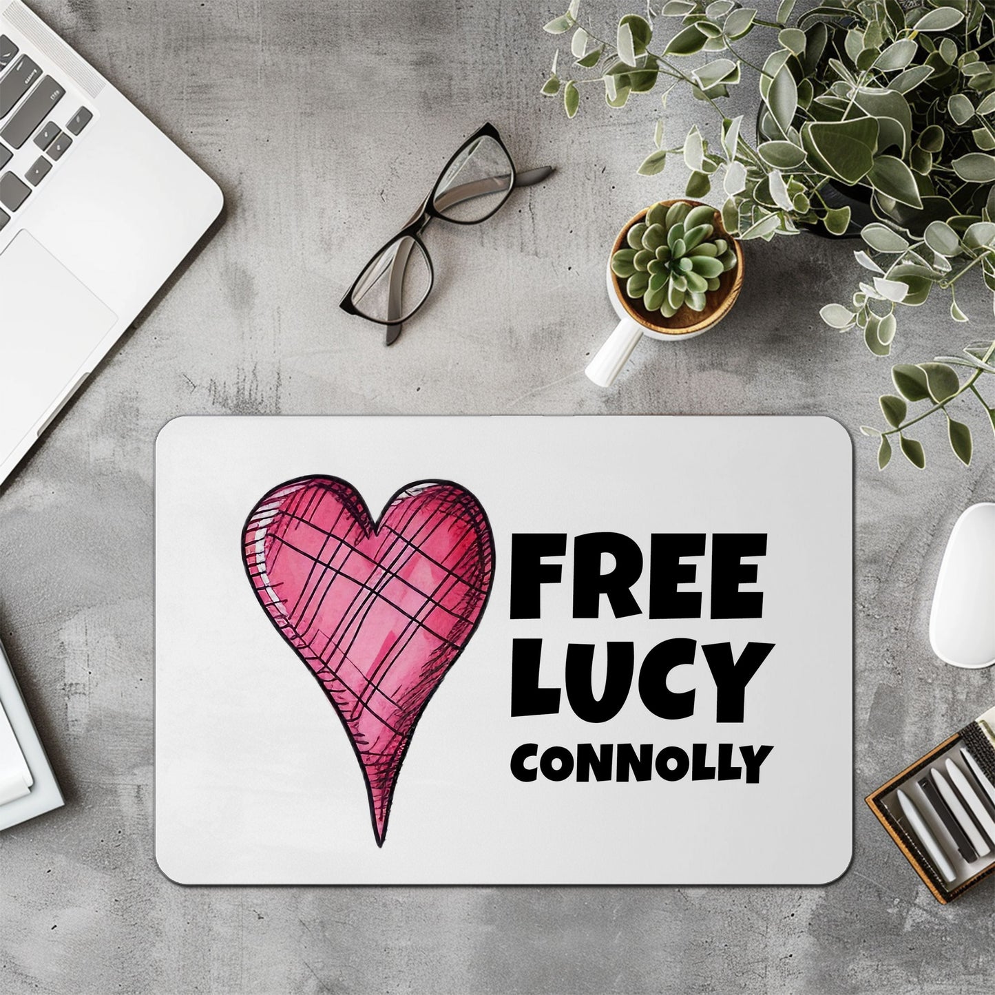 Free Lucy Connolly Political Prisoner Mouse Mat, Mouse Pad