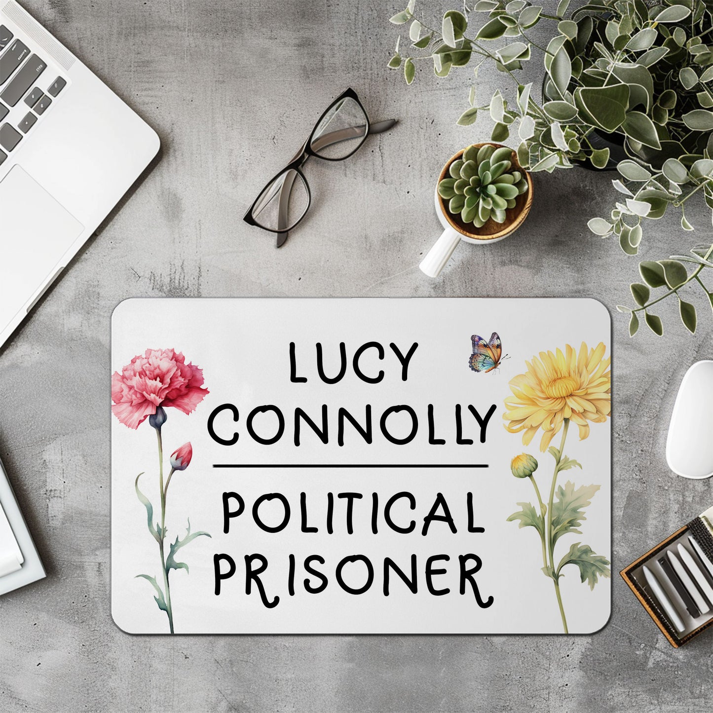 Lucy Connolly Political Prisoner Mouse Mat, Pretty Mouse Pad