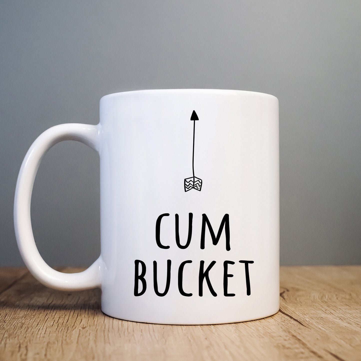 Cum Bucket Funny Offensive Personalised Mug, Rude Sexual Birthday Gift