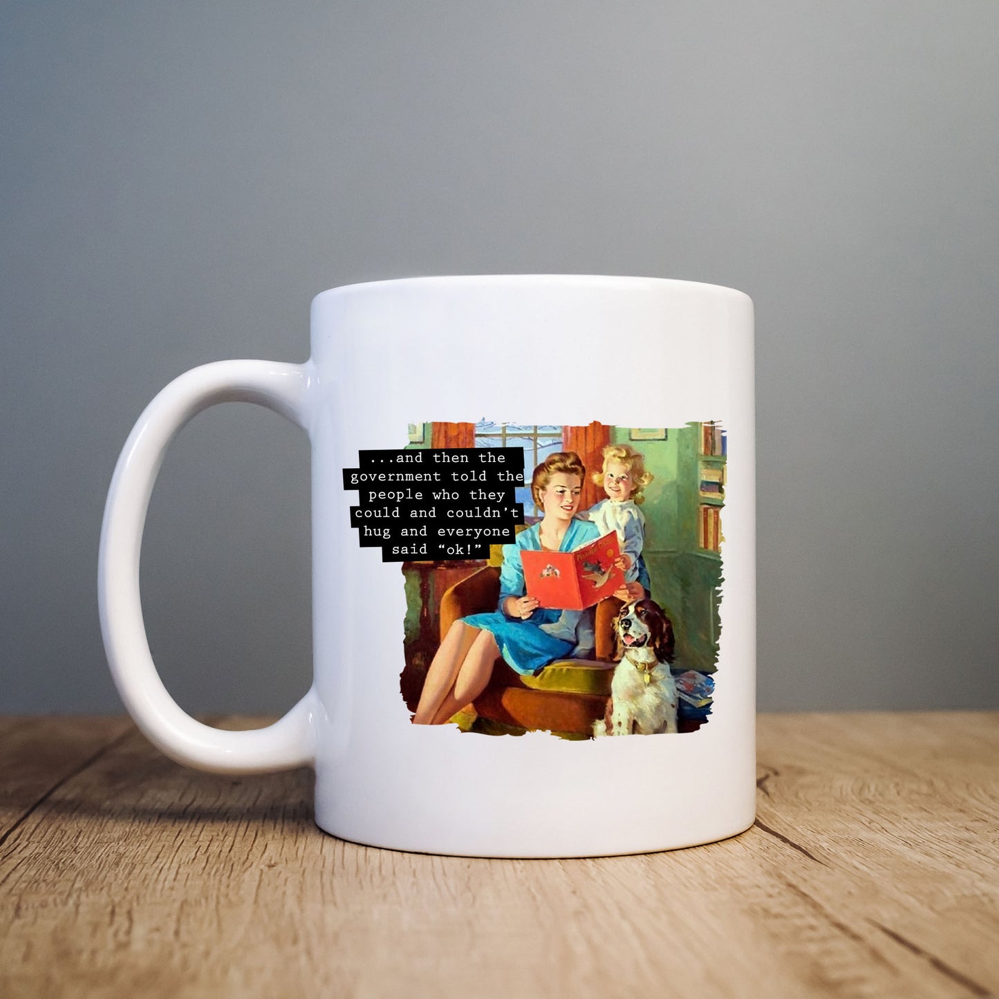 Covid Rules,  Retro Style Funny Political Personalised Mug
